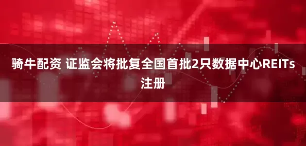 骑牛配资 证监会将批复全国首批2只数据中心REITs注册